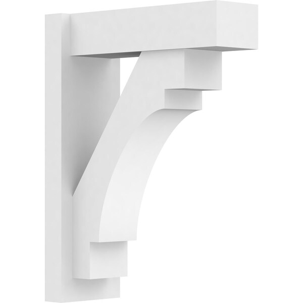 Ekena Millwork Merced Architectural Grade PVC Outlooker with Block Ends, 7"W X 18"D X 24"H OUTP07X18X24MRC05 - main